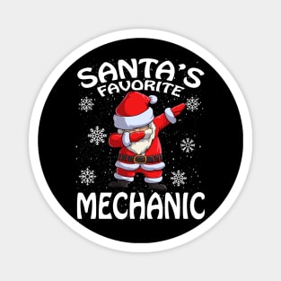 Santas Favorite Mechanic Christmas Magnet